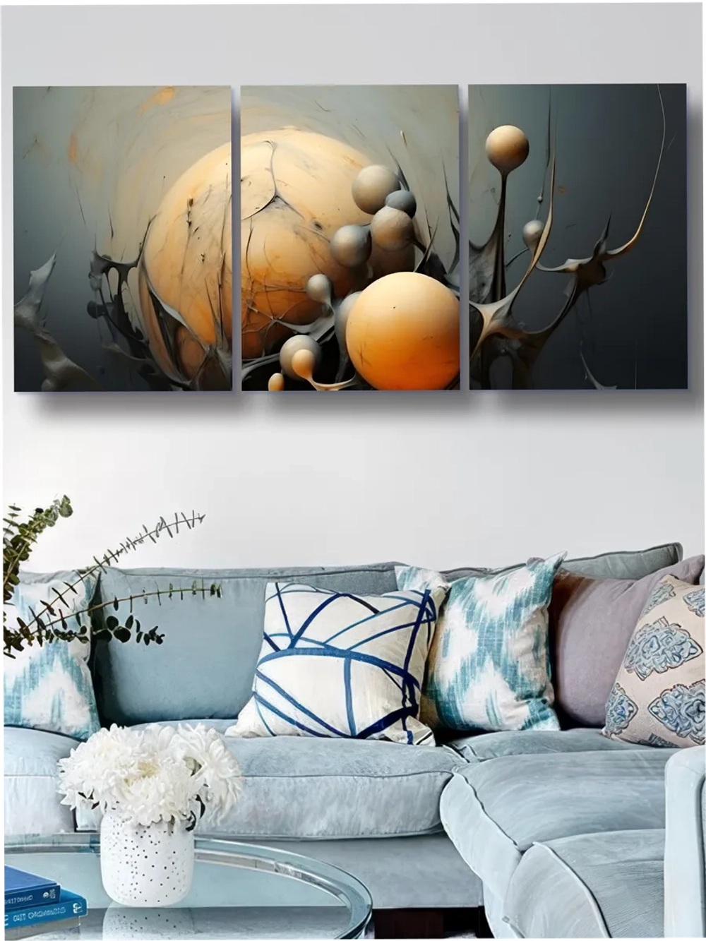 Картина Зов тьмы модульная 50x70см 3шт.