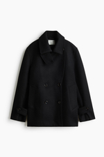 Двубортное пальто из шерстяной смеси - H&M