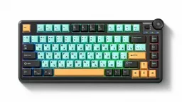 AULA AU75 Black Green Orange — студийное фото