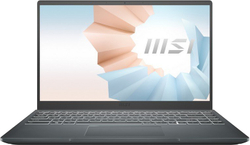 Ноутбук MSI Modern 14 B11MO-063RU Intel Core i5 1135G7, 2.4 GHz - 4.2 GHz, 8192 Mb, 14"; Full HD 1920x1080, 512 Gb SSD, DVD нет, Intel Iris Xe Graphics, Windows 10 Home, серый