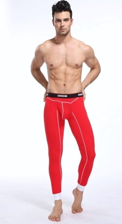 Красные мужские кальсоны Cockon Pants (Размер: L) (Цвет: красный)
