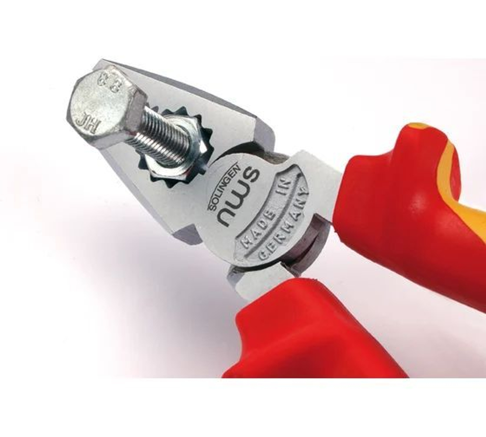 NWS Пассатижи диэлектр. CombiMax 1000В VDE 180 мм, покрытие Crom, рукоятки SoftGripp
