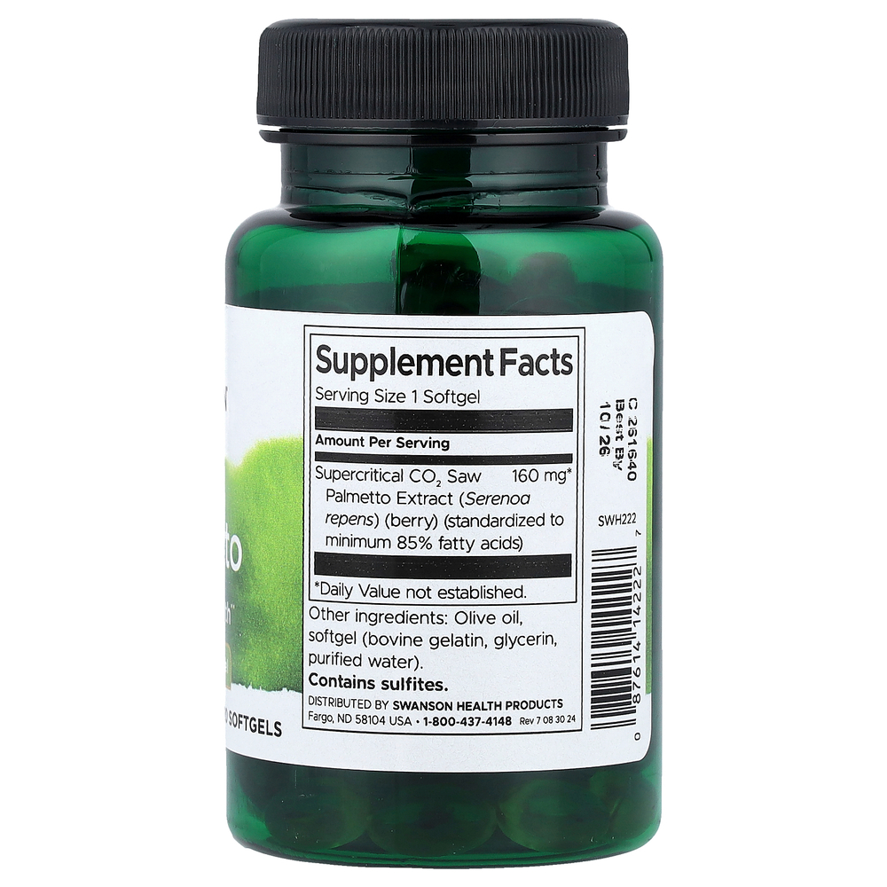 Swanson Vitamins, сереноя, 160 мг, 120 капсул