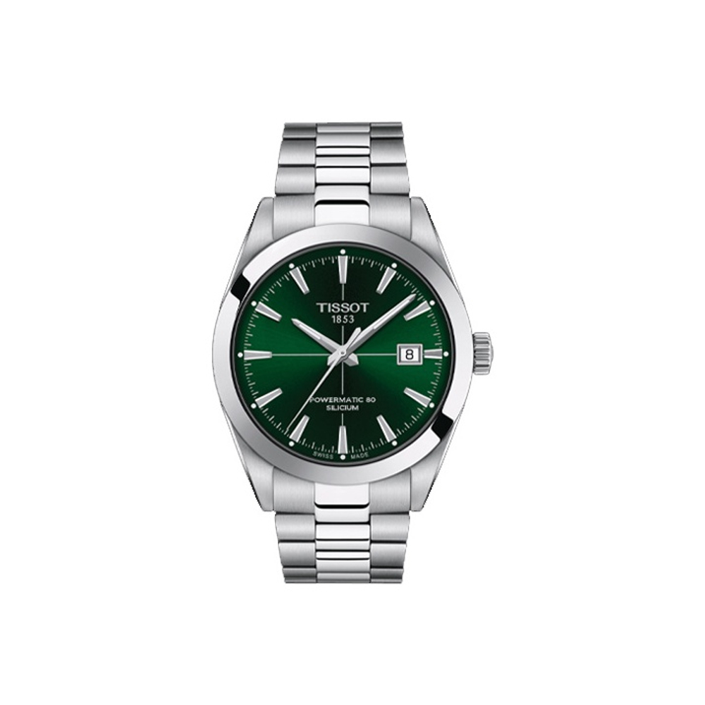 TISSOT Windy Collection Automatic Mechanical Movement Men"s Watches Watch 40mm Green Dial Stainless Steel Case