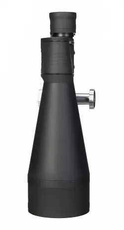 Бинокль Levenhuk Bruno BASE 20x80 - боковой вид, черный корпус