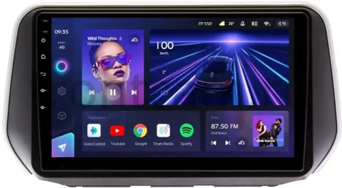 Магнитола для Hyundai Santa Fe 4 2018-2020 (прямое подключение к штатному усилителю) - Teyes CC3 монитор 10" QLED на Android 10, Быстрая, CarPlay, 4G SIM-слот