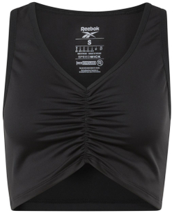 Топ теннисный Reebok Studio Ruched Cropped Tank Top W - black