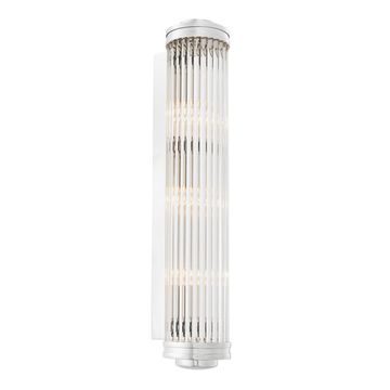 Eichholtz Wall Lamp Gascogne XL, Nickel Finish / Clear Glass