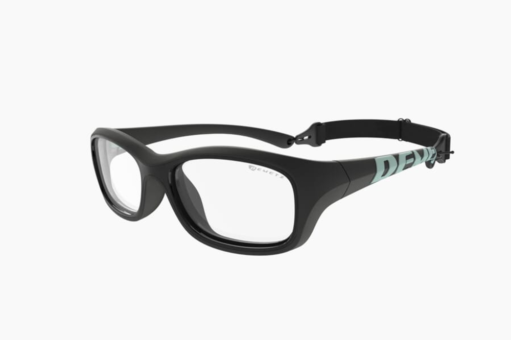 Спортивные очки с диоптриями Demetz Softness R / Black Light Mint / для детей до 10 лет