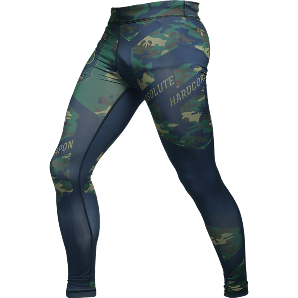 Компрессионные штаны Absolute Weapon Camo Green