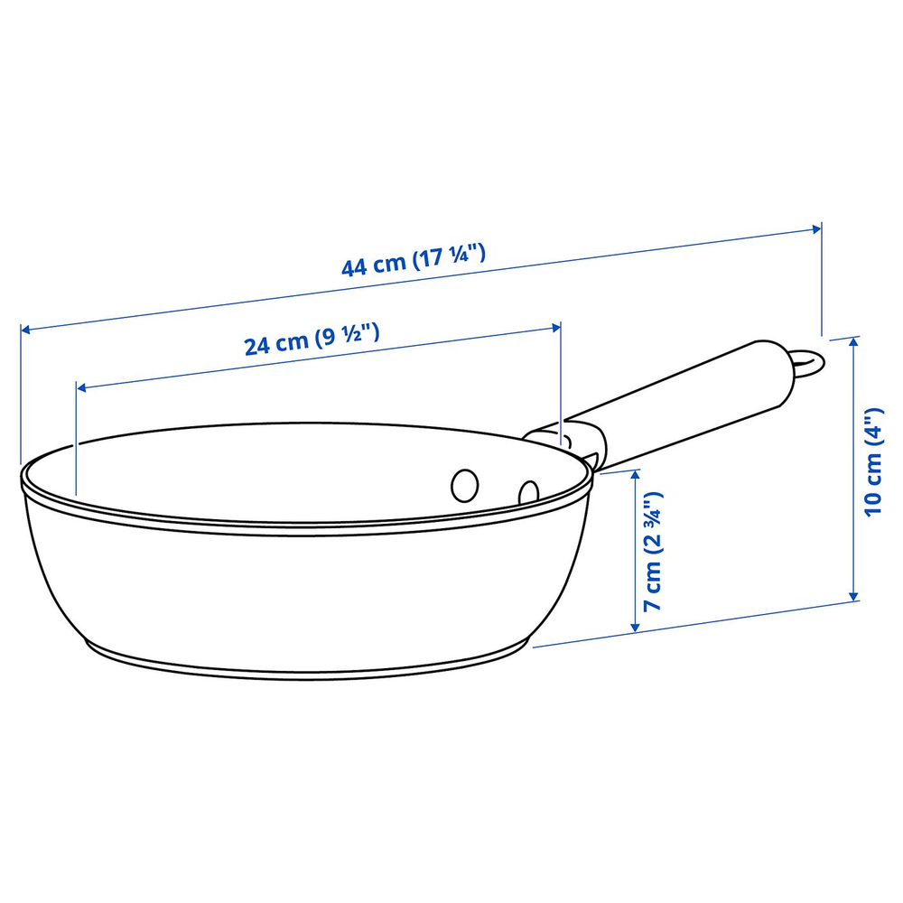 IKEA PUCKELLAX  (ИКЕА ПУКЕЛЛАКС)  -  Сковорода - антипригарное покрытие 24 см