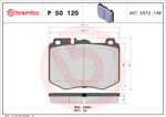 Комплект тормозных передних колодок brembo P50120 (Испания)
