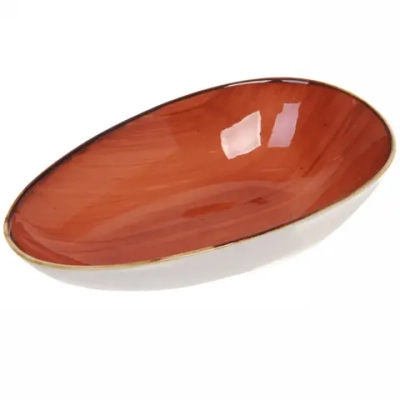 Тарелка керамическая «Corsica orange» 20,5*12,5*5см