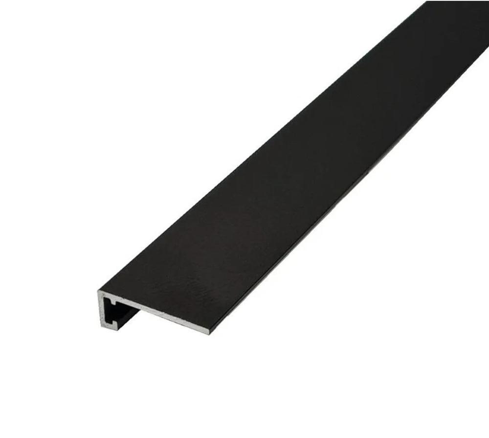 Микроплинтус НЕПЛИНТУС AL16X5-03 Чёрный матовый 16х6х1900мм