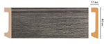 Плинтус DECOMASTER D235-87 (80*17*2400 мм)