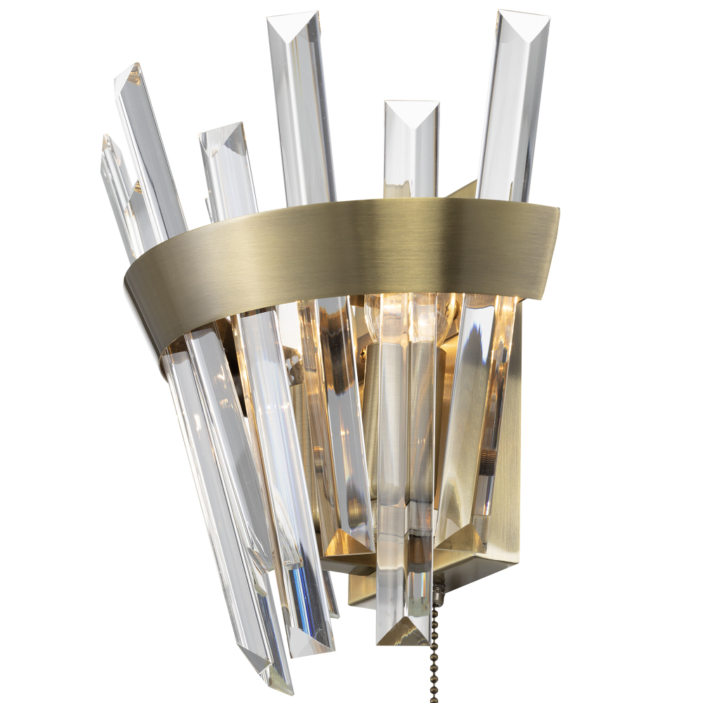 Citilux Вестерос CL307313 Бра хрустальное с выключателем Бронза