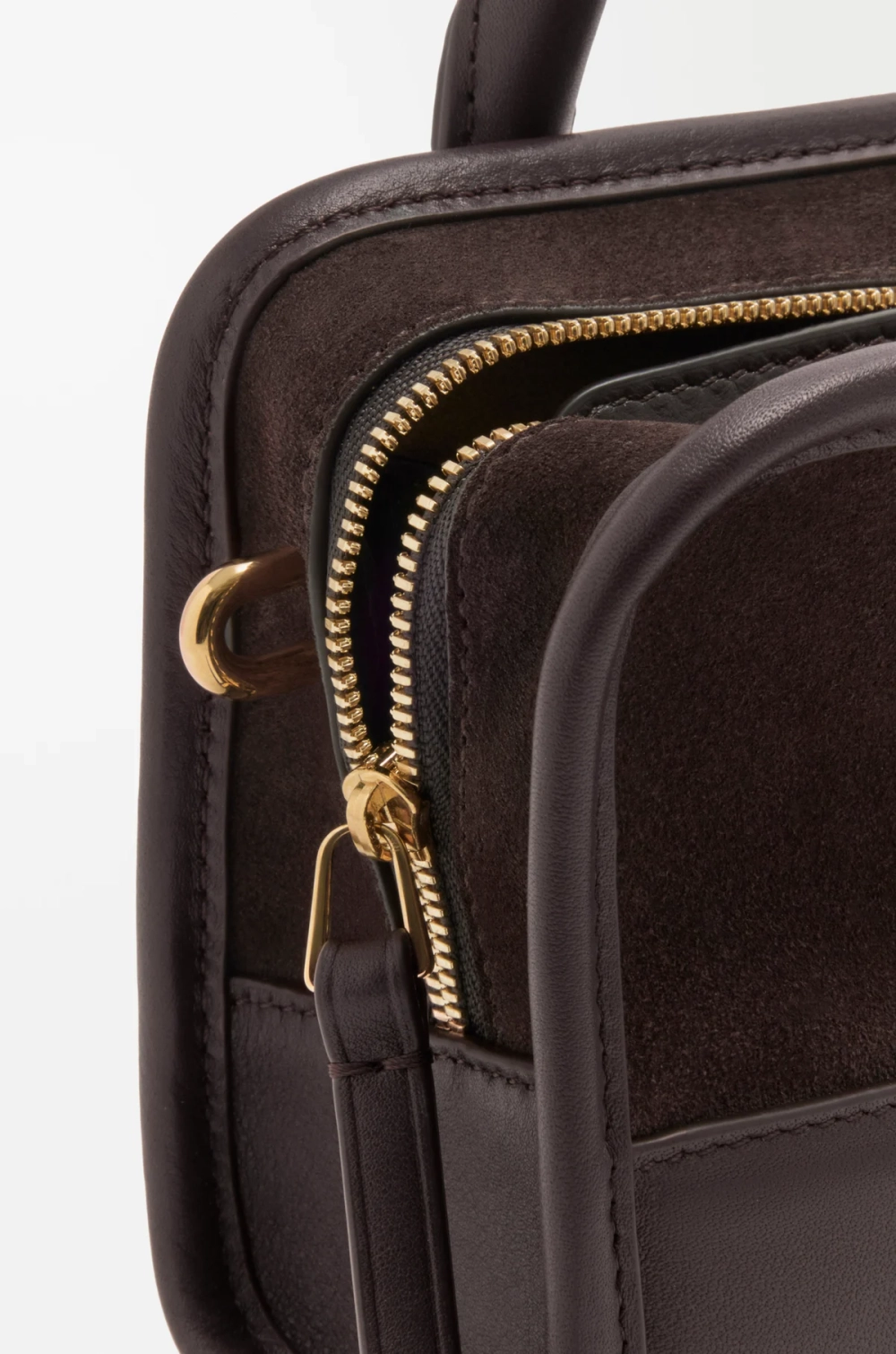 Loewe Мини-сумка Amazona 180 из мягкой телячьей кожи, темно-каштановый