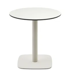 Садовый стол Dina, Ø68x73 с, белый HPL