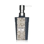 Дозатор для жидкого мыла Plast Team Stone 75х58х166мм темный камень