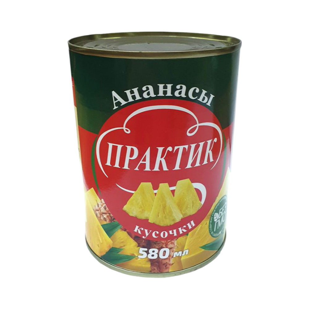 Ананасы "Практик" Консервированные кусочки 580г