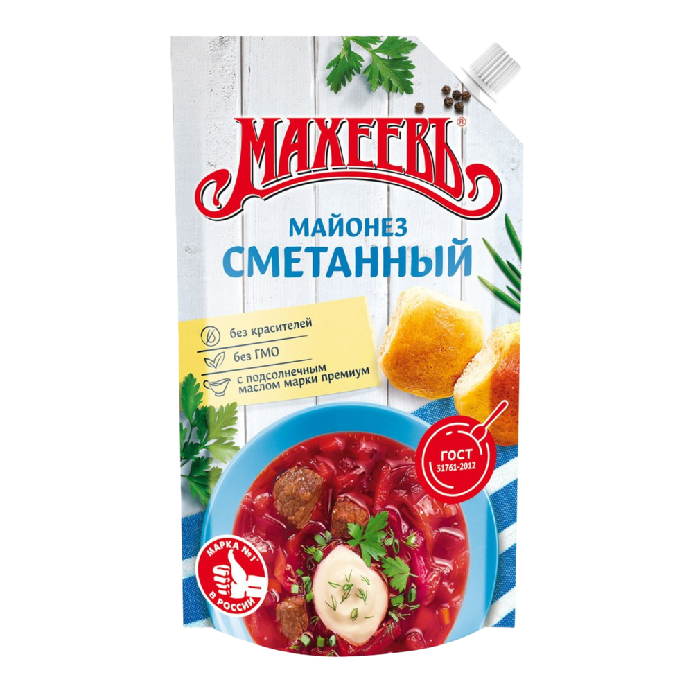 Майонез Махеевъ Сметанный 50,5% 770г