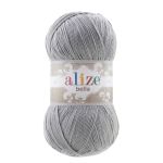 Пряжа Alize (Ализе) Bella 100 / уп.5 мот. по 100 г, 360м, 021 серый A