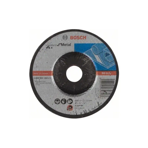 Круг шлифовальный Standard for Metal 230х6х22,2 мм BOSCH 2608603184