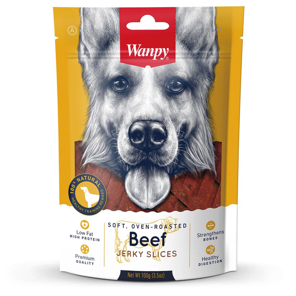 Wanpy Dog лакомство соломка из вяленой говядины 100г Wanpy Dog лакомство соломка из вяленой говядины 100г