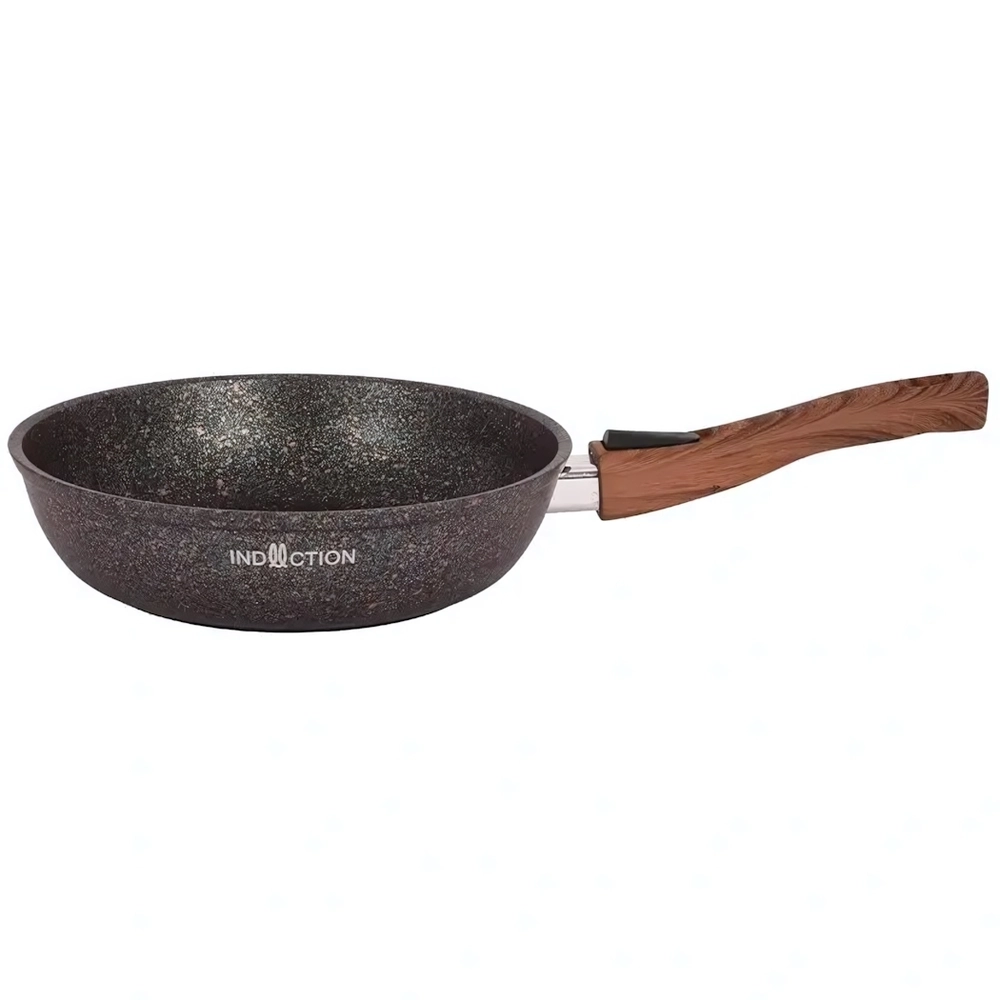 Сковорода 220мм со съемной ручкой, ап линия «Granit Ultra Induction» (blue)