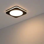 Светодиодная панель LTD-96x96SOL-BK-10W Warm White (Arlight, IP44 Пластик, 3 года)