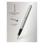 Ручка перьевая Parker "Jotter Stainless Steel CT" 1,0мм, подарочная упаковка