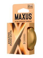 Точечные презервативы MAXUS 2000 Amazing Dots с железным кейсом - 3 шт.
