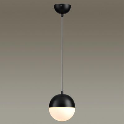 4958/1 PENDANT ODL22 393 черный/металл/белый/стекло Подвес E27 1*40W PINGA