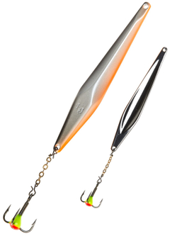 Блесна вертикальная Lucky John SHINER 75мм, цвет Minnow, арт. LJS75-M