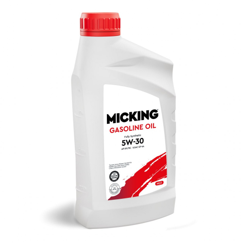 Масло моторное синтетическое MICKING Gasoline Oil MG1 5W30 API SP/RC 1л