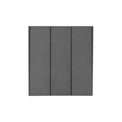 Выключатель трехклавишный KRANZ Miele Strong Графит KR-78-0707-6