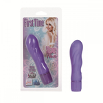 Сиреневый рельефный вибратор First Time Silicone Wave - 13 см.