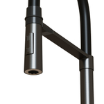 Смеситель для кухни 35k MIXLINE МЛНС-0402Г (MLSS-0402BL)черн.гиб. изл магнит, п/гайку ЧЕРНЫЙ ГРАФИТ