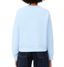 Damska bluza tenisowa Lacoste Oversized Double Face Jersey - sugared blue