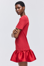 Трикотажное платье с юбкой клёш — круглый вырез - H&M