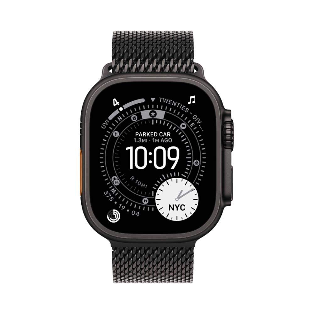 Смарт-часы Apple Watch Ultra 3 49 mm Black Titanium case | ремешок Milanese Loop | Black, L