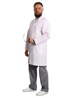 Халат медицинский мужской Doctor Big 501ТС, белый, 62