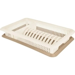 Сушилка для посуды Plast Team с поддоном 1-а ярусная 480х85 мм шоколадный мокко