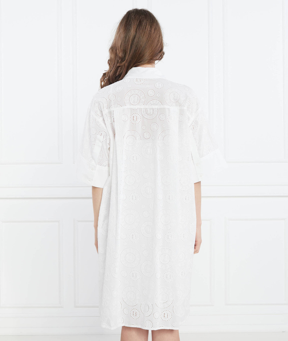 Платье broderie anglaise shirtdress Karl Lagerfeld - белый(231W1302)