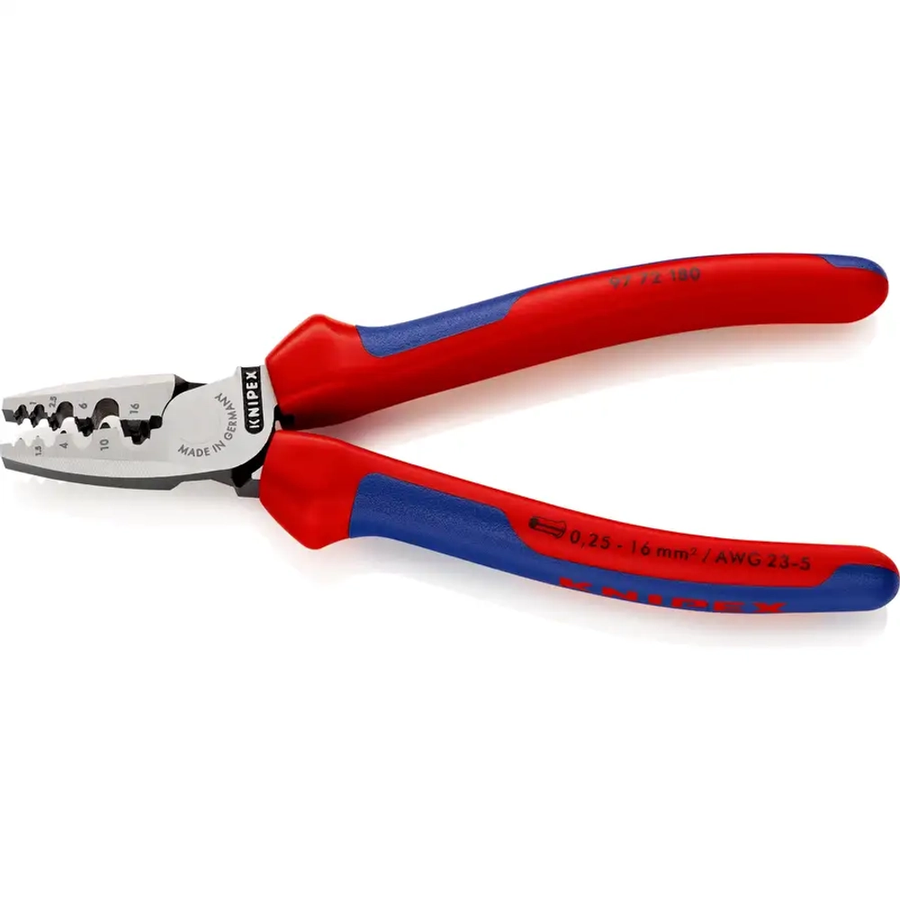 Инструмент для обжима контактных гильз 180 мм Knipex 97 72 180