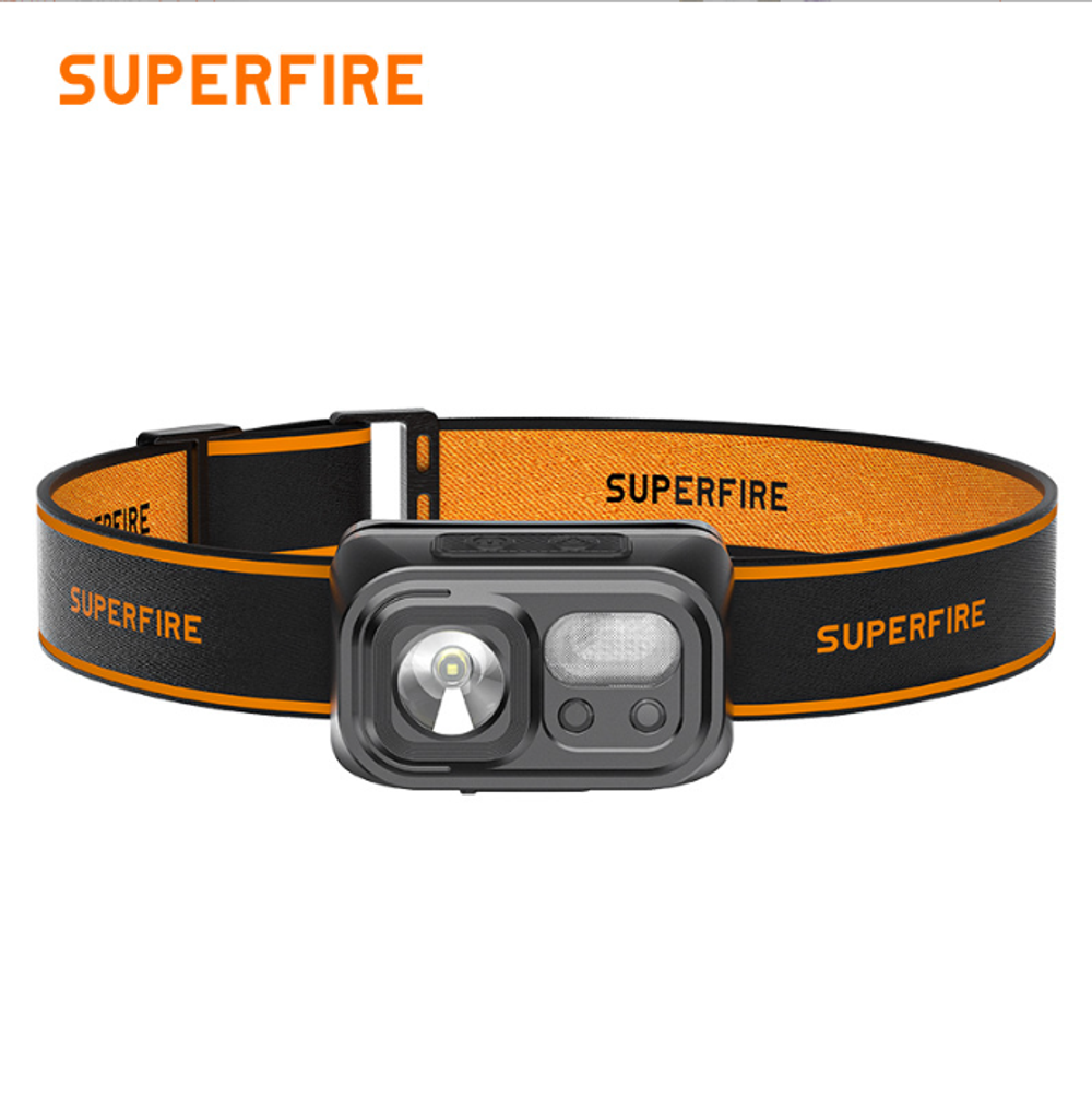 Фонарь налобный аккумуляторный 5 Вт, SUPERFIRE HL-23S