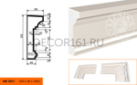 Фасадный Молдинг МВ - 220/1 220х80х2000