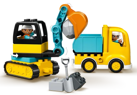 Конструктор LEGO Duplo 10931 Конструктор Грузовой и гусеничный экскаватор