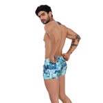 Синие мужские плавки-боксеры с принтом Cassiel Swimsuit Boxer (Размер: M) (Цвет: синий)