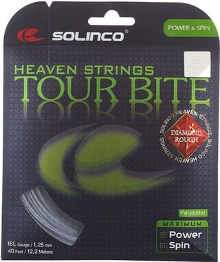 Теннисные струны Solinco Tour Bite Diamond Rough (12 m) - grey